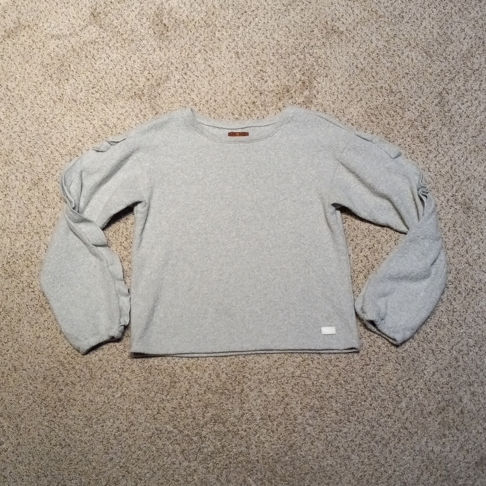 7 For All Mankind gray XL girls sweater - Picture 2 of 4